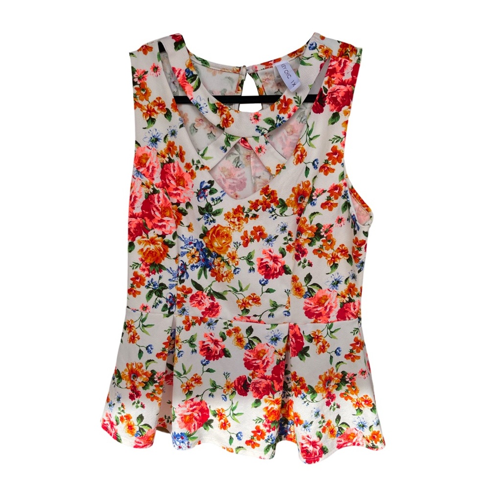 Floral Peplum Top